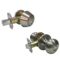 TRU-GUARD BFX2L1B KA3 Tubular Entry Door Lockset 3 Grade Alike Key Satin