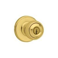 Kwikset 400P3CPK6 Keyed Entry Knob Polished Brass