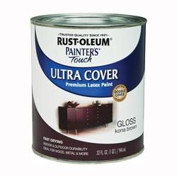 RUST-OLEUM PAINTERS Touch 1977502 Brush-On Paint Gloss Kona Brown 1 qt
