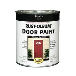 RUST-OLEUM STOPS RUST 238310 Door Paint Black 1 qt