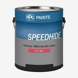 PPG SPEEDHIDE 6-610XI/01 Exterior Latex Paint Flat White 1 gal