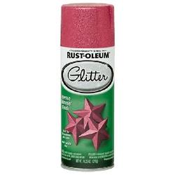 RUST-OLEUM 276287 Glitter Spray Paint Gloss/High-Gloss Bright Pink 10.25