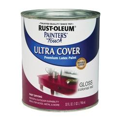 RUST-OLEUM PAINTERS Touch 1964502 Brush-On Paint Gloss Colonial Red 1 qt