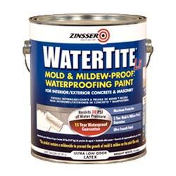 ZINSSER WATERTITE 270267 Waterproofing Paint Bright White 1 gal