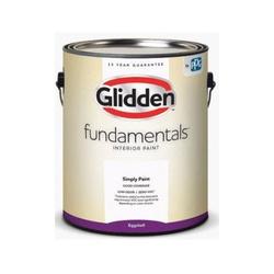 Glidden Fundamentals GLFIN20WB/01 Paint, Eggshell, Pastel Base/White, 1 gal