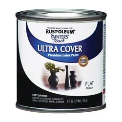 RUST-OLEUM PAINTERS Touch 1976730 Brush-On Paint Flat Black 0.5 pt Can