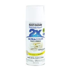 RUST-OLEUM PAINTERS Touch 249060 Semi-Gloss Spray Paint Semi-Gloss White