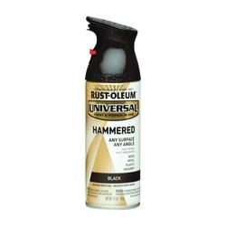RUST-OLEUM UNIVERSAL 245217 Spray Paint Hammered Black 12 oz Aerosol Can