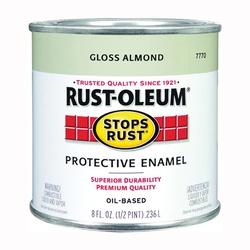 RUST-OLEUM STOPS RUST 7770730 Protective Enamel Gloss Almond 0.5 pt Can