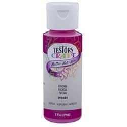 TESTORS 292422A Craft Paint Matte Fuschia 2 oz Bottle