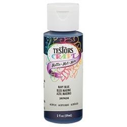 TESTORS 297430 Craft Paint Matte Navy Blue 2 oz Bottle