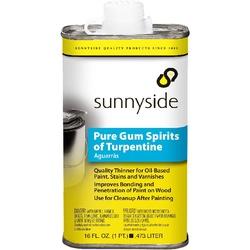 SUNNYSIDE 87016 Pure Gum Spirits Turpentine Liquid Pine Clear/Pale