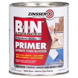 ZINSSER B-I-N 271009 Advanced Synthetic Primer Flat Matte White 1 qt