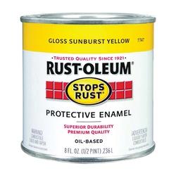 RUST-OLEUM STOPS RUST 7747730 Protective Enamel Gloss Sunburst Yellow 0.5