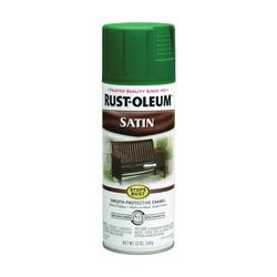 RUST-OLEUM STOPS RUST 7732830 Enamel Paint Low Satin Hunter Green 12 oz