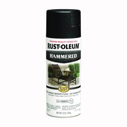 RUST-OLEUM STOPS RUST 7215830 Spray Paint Hammered Black 12 oz Aerosol