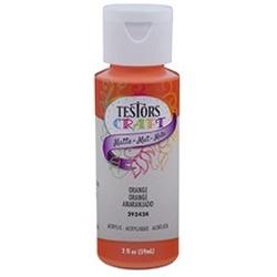 TESTORS 292424A Craft Paint Matte Orange 2 oz Bottle
