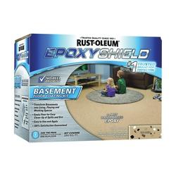 RUST-OLEUM EPOXYSHIELD 203008 Basement Floor Coating Kit Satin Tan Liquid