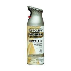RUST-OLEUM UNIVERSAL 249130 Metallic Spray Paint Metallic Satin Nickel 11