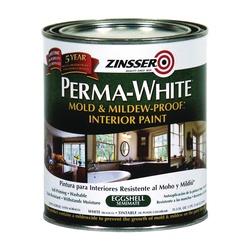 ZINSSER 02774 Interior Paint Eggshell White 1 qt Can