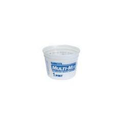 LEAKTITE 1M3 Multi-Mix Container 1 pt Capacity Plastic Clear