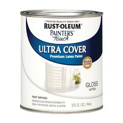 RUST-OLEUM PAINTERS Touch 1992502 Brush-On Paint Gloss White 1 qt Can