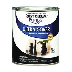 RUST-OLEUM PAINTERS Touch 1976502 Brush-On Paint Flat Black 1 qt Can