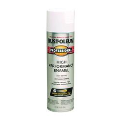 RUST-OLEUM 7590838 High Performance Enamel Spray Paint Flat White 15 oz
