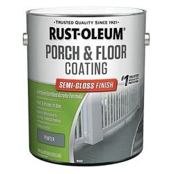 RUST-OLEUM 320420 Low-VOC Porch and Floor Coating Semi-Gloss Pewter 1 gal