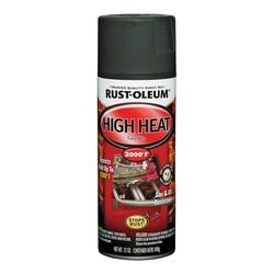 RUST-OLEUM 248903 Automotive High Heat Spray Paint Flat Black 12 oz