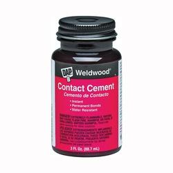 DAP Weldwood 00107 Contact Cement Liquid Strong Solvent Tan 3 oz Bottle