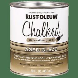 RUST-OLEUM CHALKY 315881 Decorative Glaze Satin Brown 30 oz
