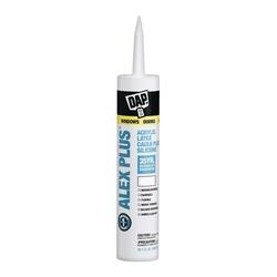 DAP ALEX PLUS 18156 Acrylic Latex Caulk with Silicone Clear-20 to 180 deg