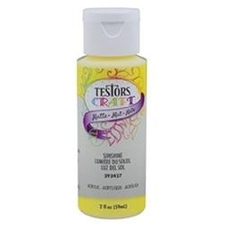 TESTORS 292427A Craft Paint Matte Sunshine 2 oz Bottle