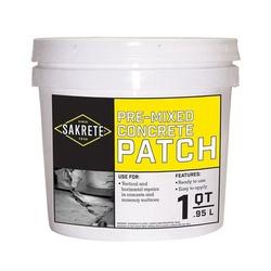 SAKRETE 60205045 Pre-Mixed Concrete Patch Gray 1 qt Container