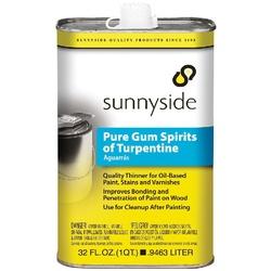 SUNNYSIDE 87032 Pure Gum Spirits Turpentine Liquid Pine Clear/Pale