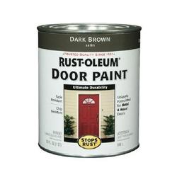 RUST-OLEUM STOPS RUST 238313 Door Paint Dark Brown 1 qt