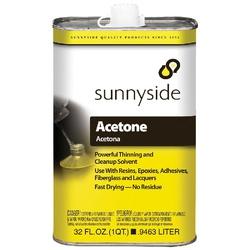 SUNNYSIDE 84032 Acetone Liquid Pungent Clear 1 qt Can