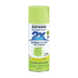 RUST-OLEUM PAINTERS Touch 249077 Satin Spray Paint Satin Green Apple 12