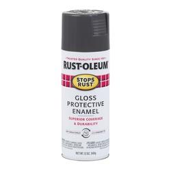 RUST-OLEUM STOPS RUST 7784830 Protective Enamel Spray Paint Gloss Charcoal