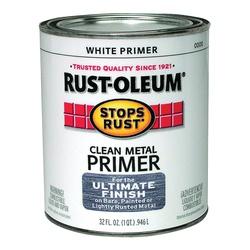 RUST-OLEUM STOPS RUST 7780502 Clean Metal Primer Flat White 1 qt