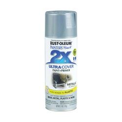 RUST-OLEUM PAINTERS Touch 249128 Enamel Spray Paint Satin Aluminum 12