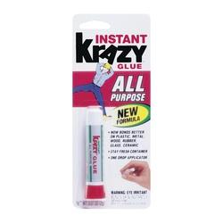 Krazy Glue KG58548R Super Glue Liquid Irritating Clear 2 g Tube