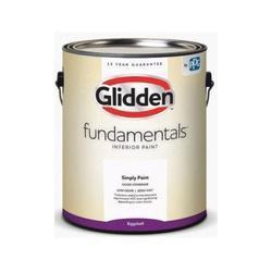 Glidden Fundamentals GLFIN20DB/01 Paint, Eggshell, Ultradeep Tint Base, 1