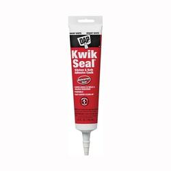 DAP KWIK SEAL 18001 Adhesive Caulk White-20 to 150 deg F 5.5 oz Tube