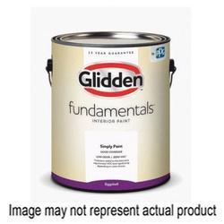 Glidden Fundamentals GLFIN10AW/01 Paint, Flat, Antique White, 1 gal
