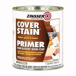 ZINSSER Cover-Stain 03504 Exterior Primer Flat/Matte White 1 qt