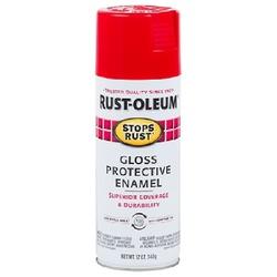RUST-OLEUM STOPS RUST 248568 Enamel Spray Paint Gloss Cherry 12 oz