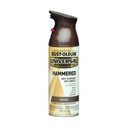 RUST-OLEUM UNIVERSAL 245218 Spray Paint Hammered Brown 12 oz Aerosol Can