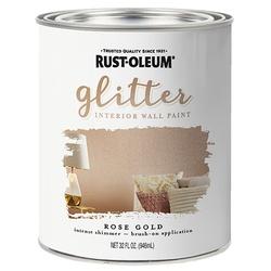 RUST-OLEUM 344699A Glitter Interior Paint Rose Gold 1 qt